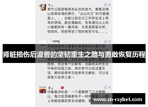 肾脏损伤后波普的坚韧重生之路与勇敢恢复历程